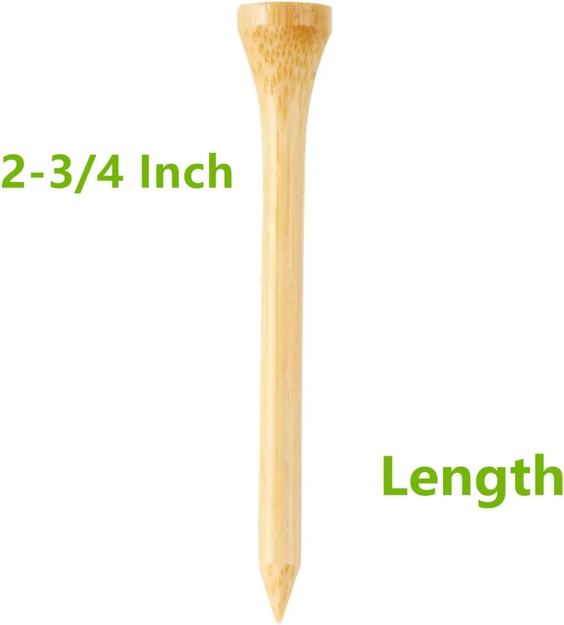 250 Pcs Professional Bamboo Golf Tees 2-3/4 Inch or 3-1/4 Inch - Stronger Than Wooden Golf Tee Biodegradable & Less Friction