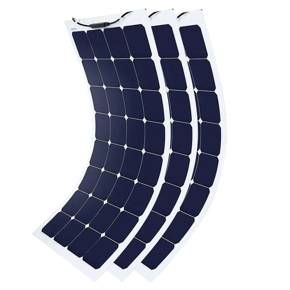 ACOPower 110W 12V Flexible Thin Lightweight ETFE Solar Panel With Connector