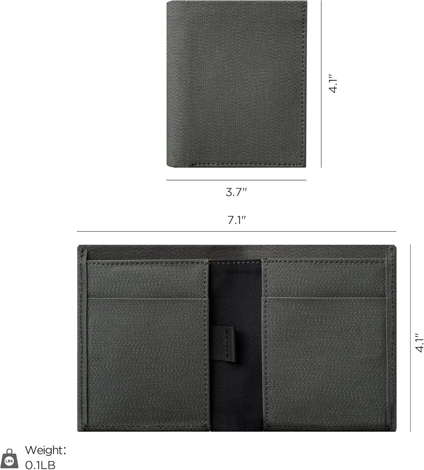 ALPAKA Ark Bifold Cash Wallet - Minimalist Front Pocket Wallet for Men Daily Use,Magnetic Closure for Security