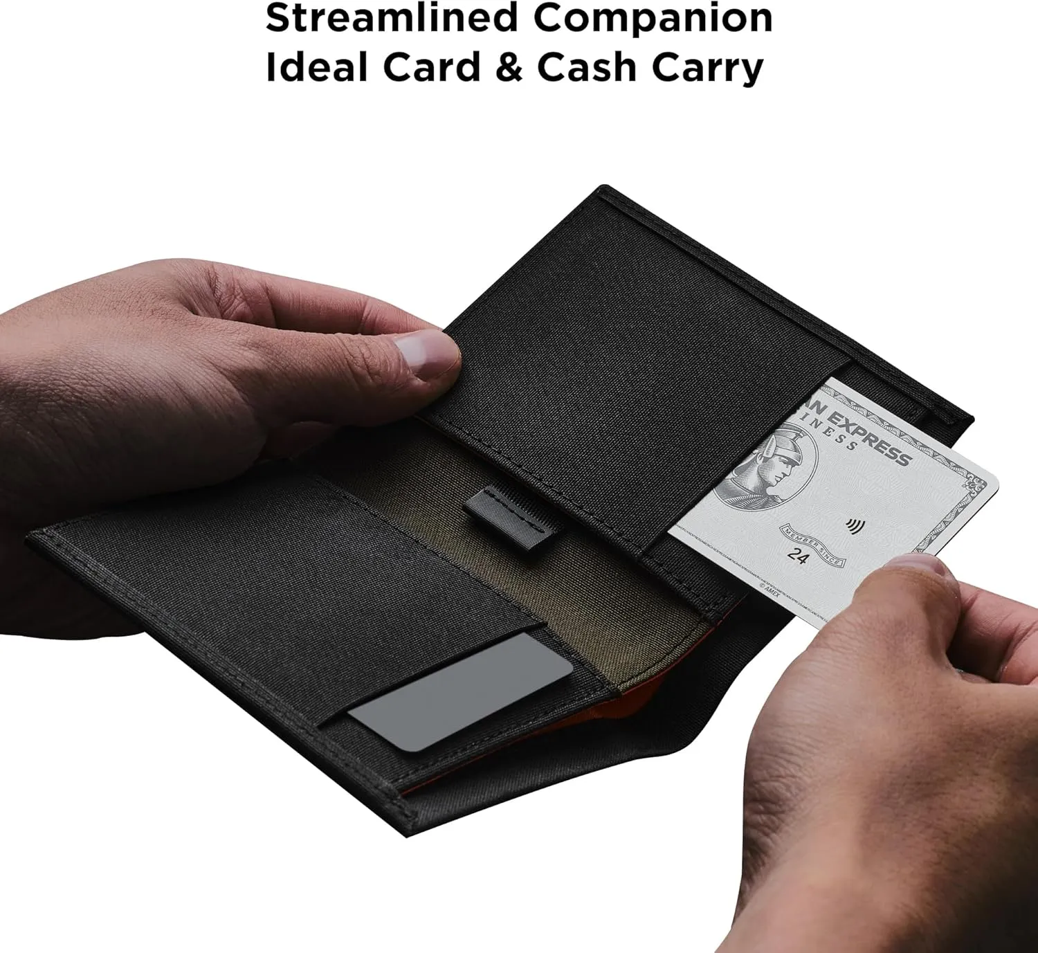 ALPAKA Ark Bifold Cash Wallet - Minimalist Front Pocket Wallet for Men Daily Use,Magnetic Closure for Security