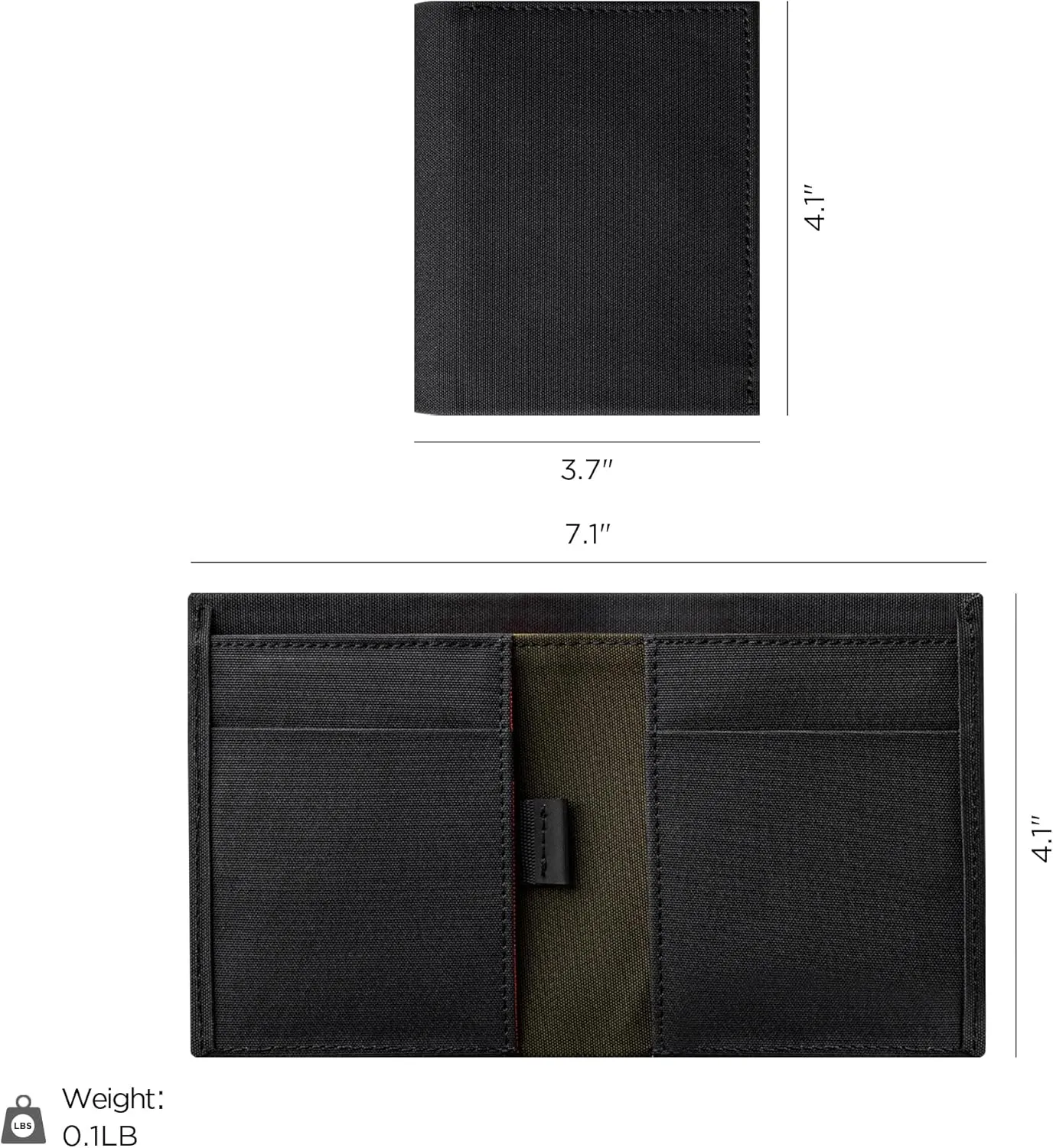 ALPAKA Ark Bifold Cash Wallet - Minimalist Front Pocket Wallet for Men Daily Use,Magnetic Closure for Security