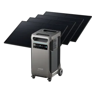 Anker SOLIX F3800 Solar Generator   4 × 405W Rigid Solar Panel
