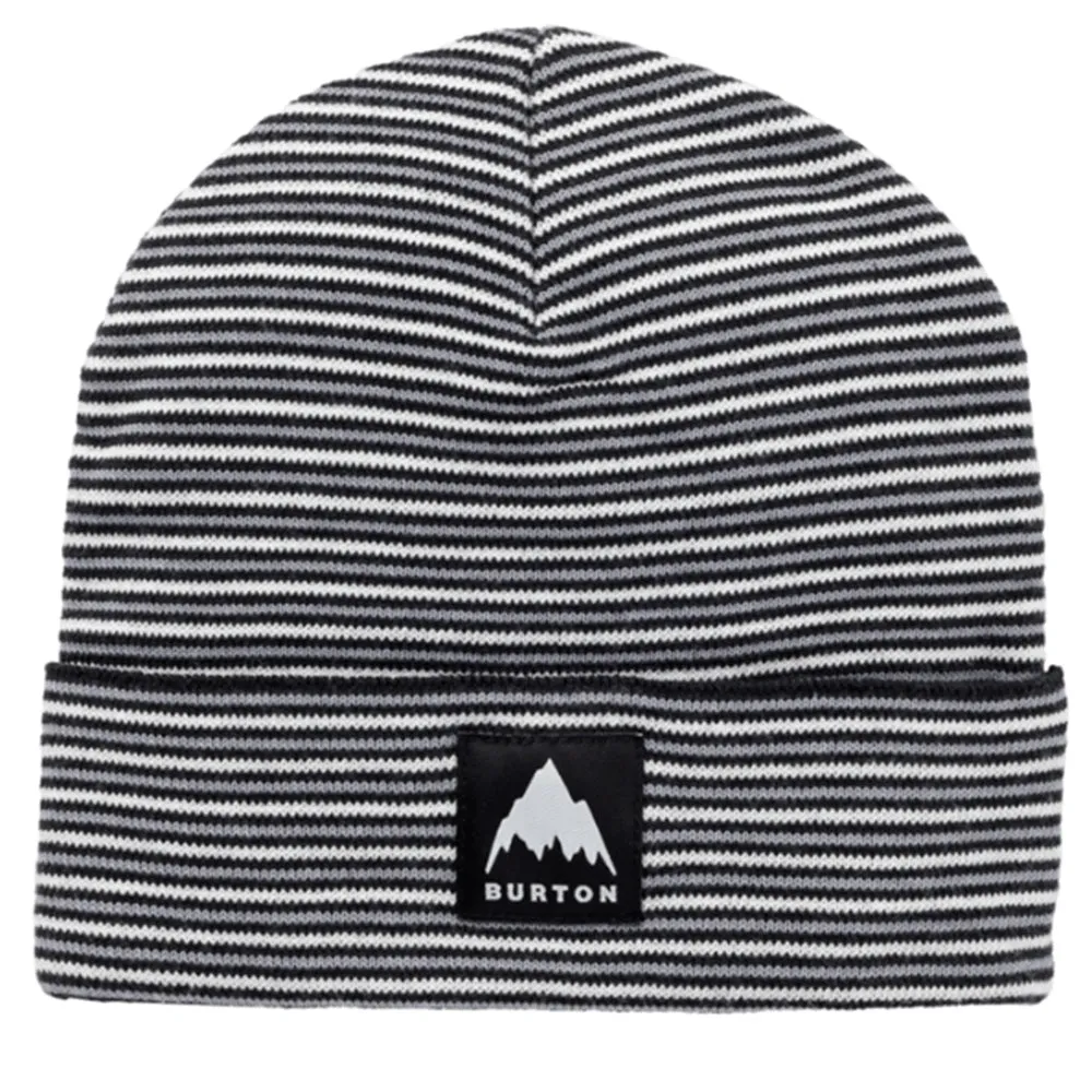 Burton Recycled Stripe Kids Beanie  True Black Sharkskin One Size