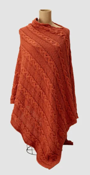 Chunky Cable Poncho