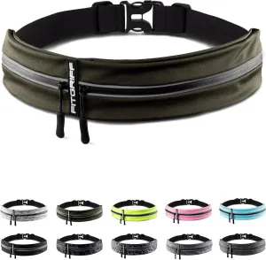 Fitgriff Running Belt for Men & Women - Secure Jogging Pouch for Phone, Keys & Essentials - For All Cell Phones