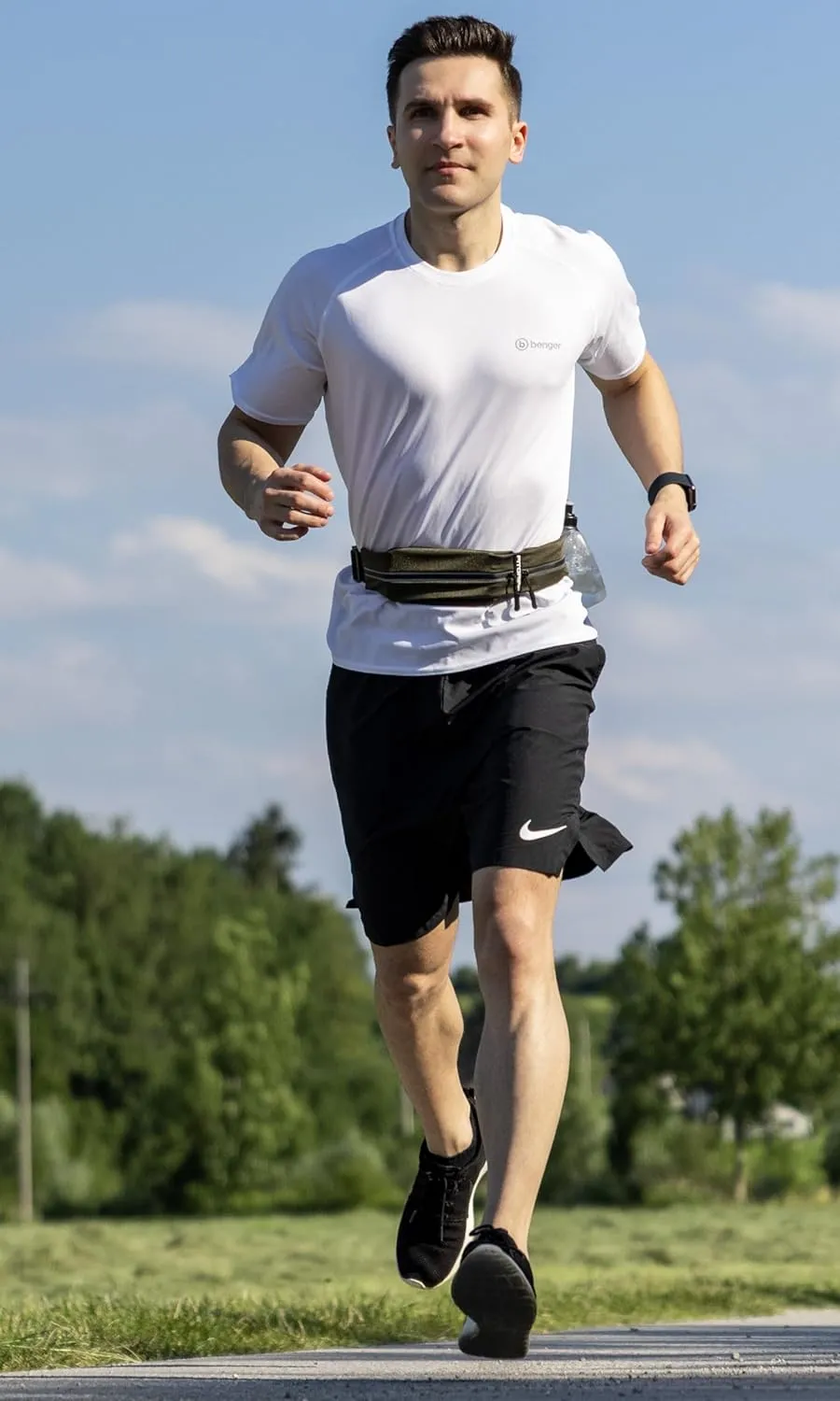 Fitgriff Running Belt for Men & Women - Secure Jogging Pouch for Phone, Keys & Essentials - For All Cell Phones