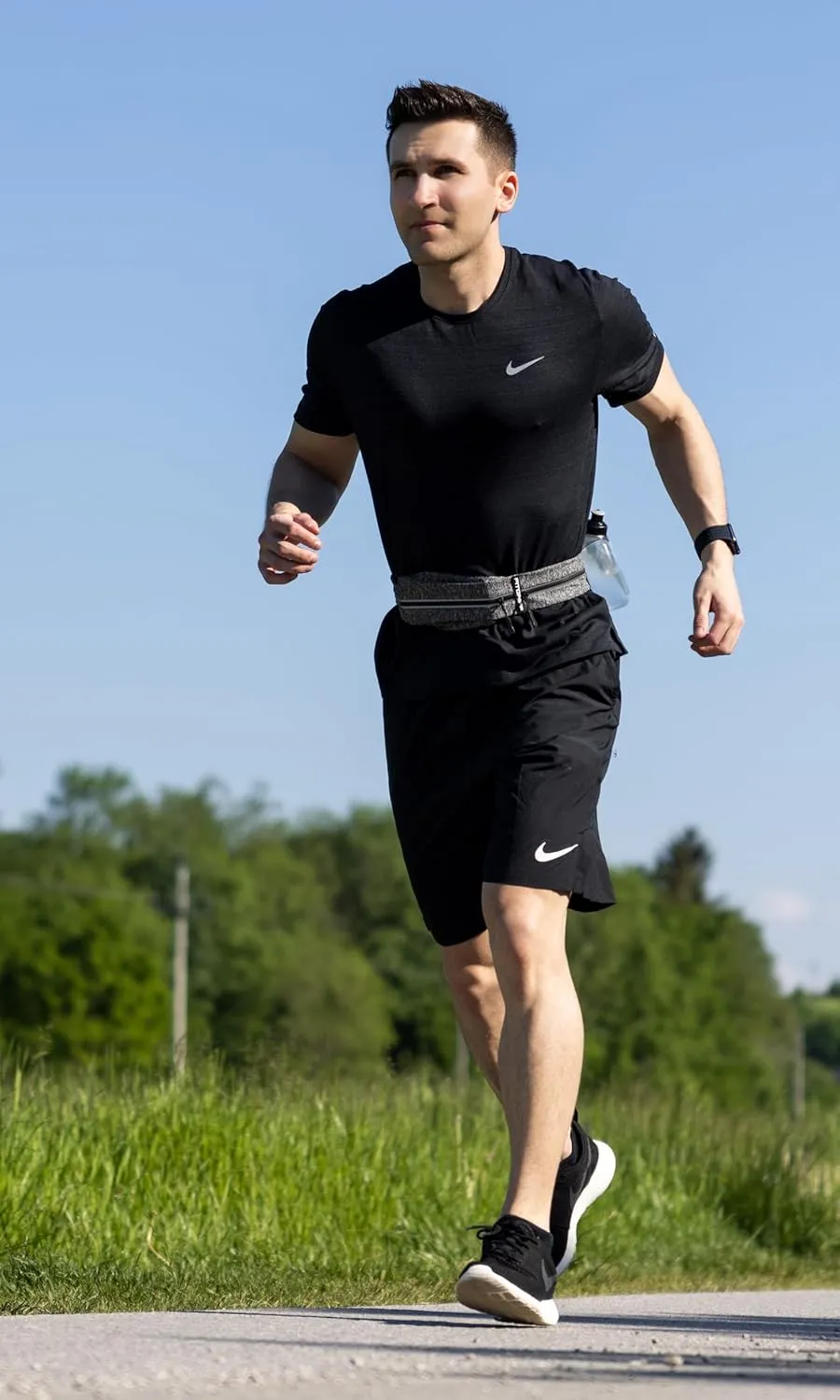 Fitgriff Running Belt for Men & Women - Secure Jogging Pouch for Phone, Keys & Essentials - For All Cell Phones