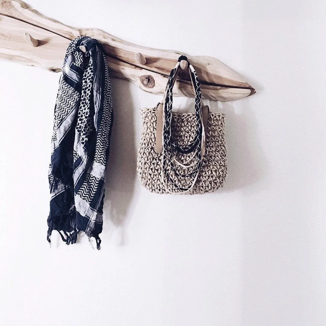 Handmade Natural Fibre Vegan Minimalist Carry Bag VI
