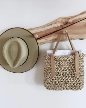 Handmade Natural Fibre Vegan Minimalist Carry Bag VI