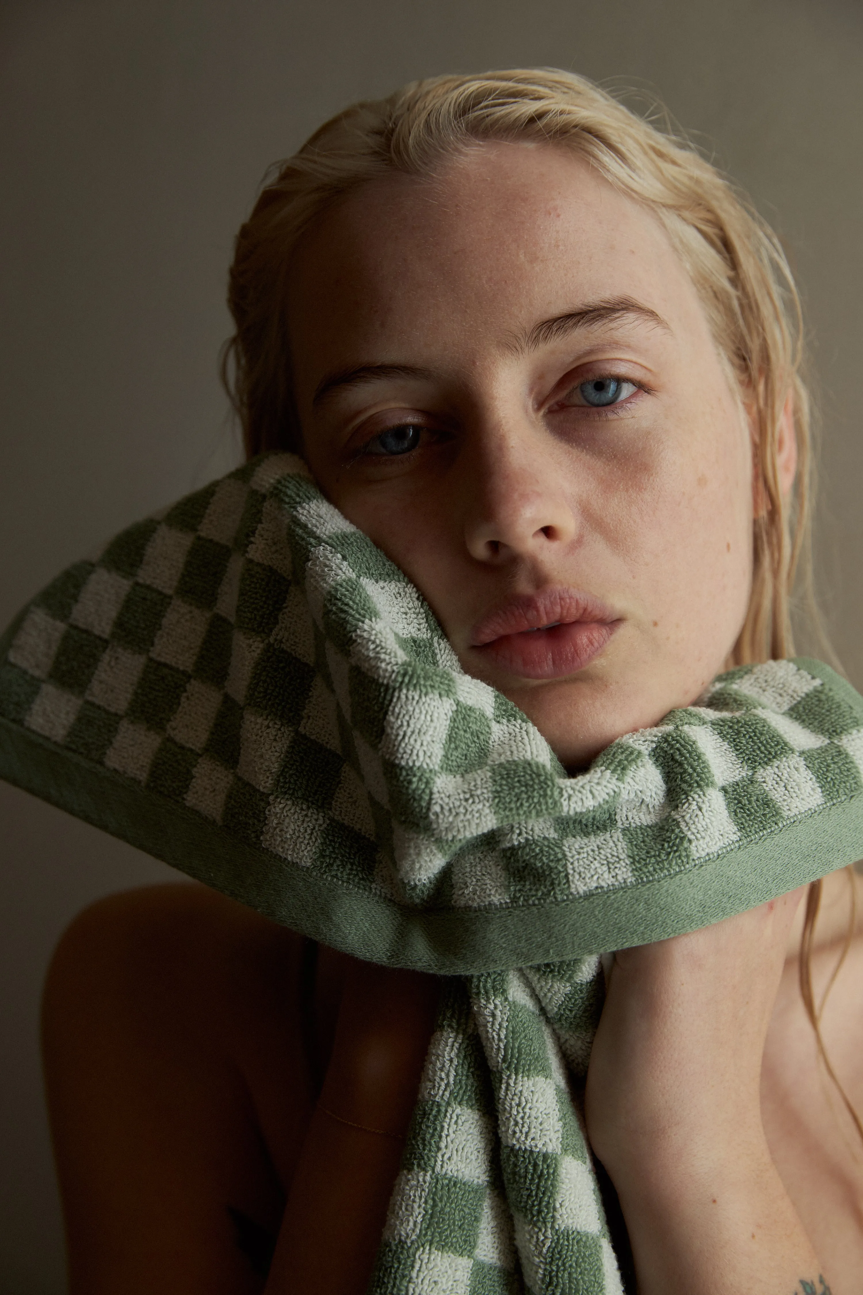 Josephine Hand Towel - Sage / Chalk