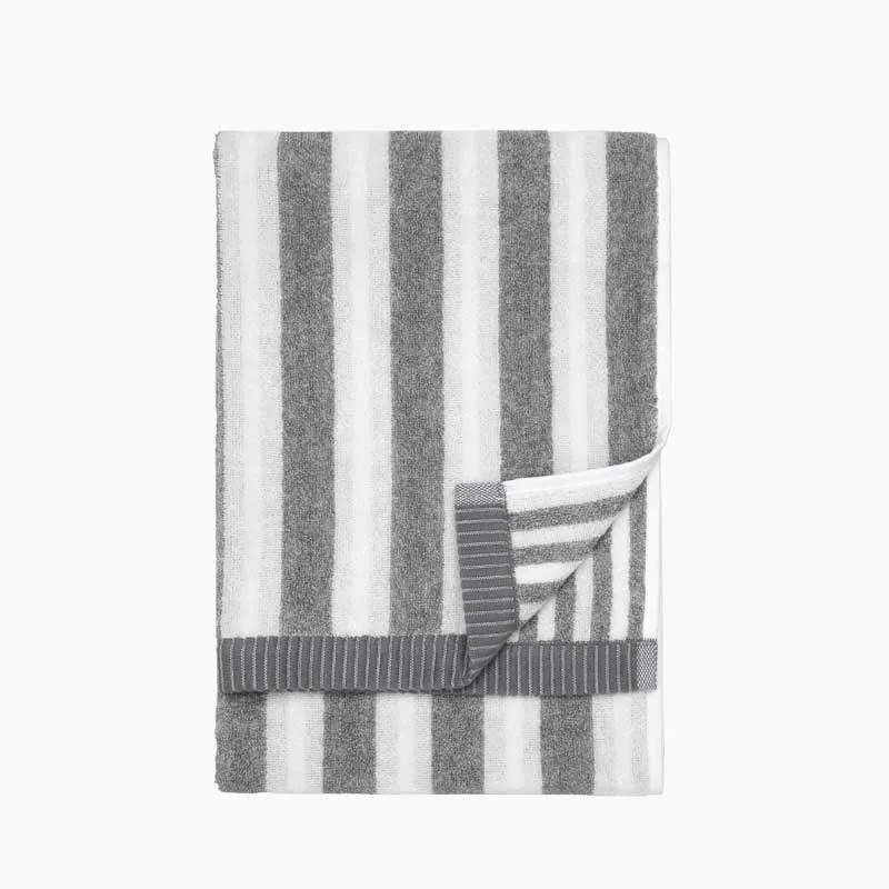 Kaksi Raitaa Hand Towel 50x70cm in white, grey