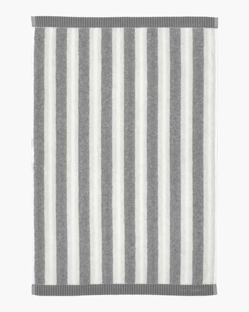 Kaksi Raitaa Hand Towel 50x70cm in white, grey