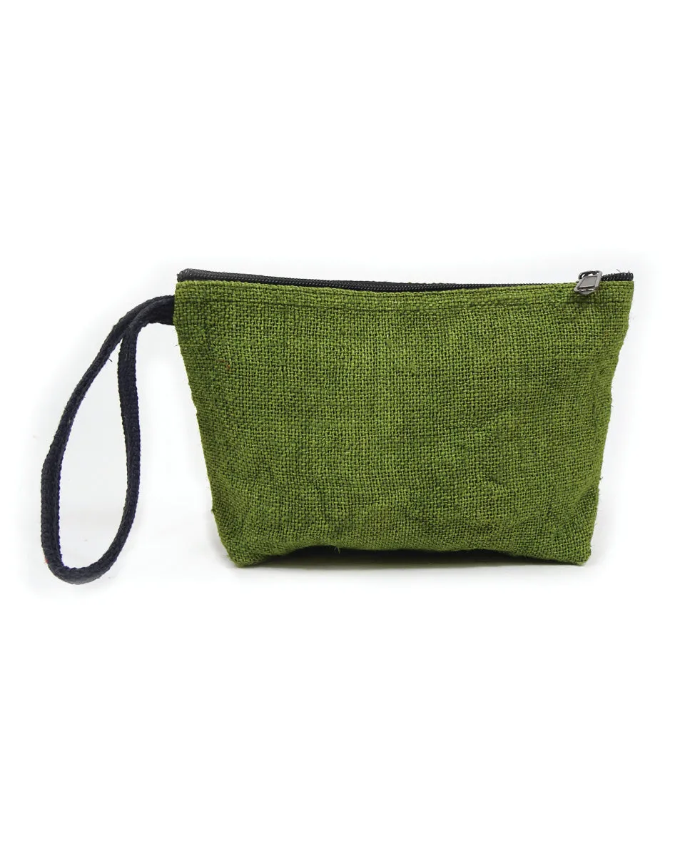 Large Hemp Wrist Pouch