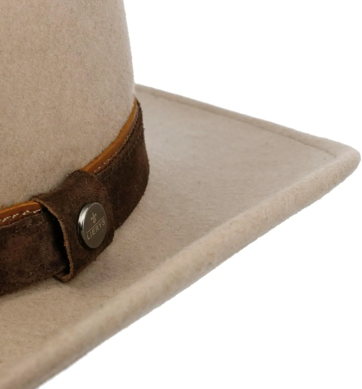 Lierys Monteley Wool Western Hat Women/Men - Made in Italy