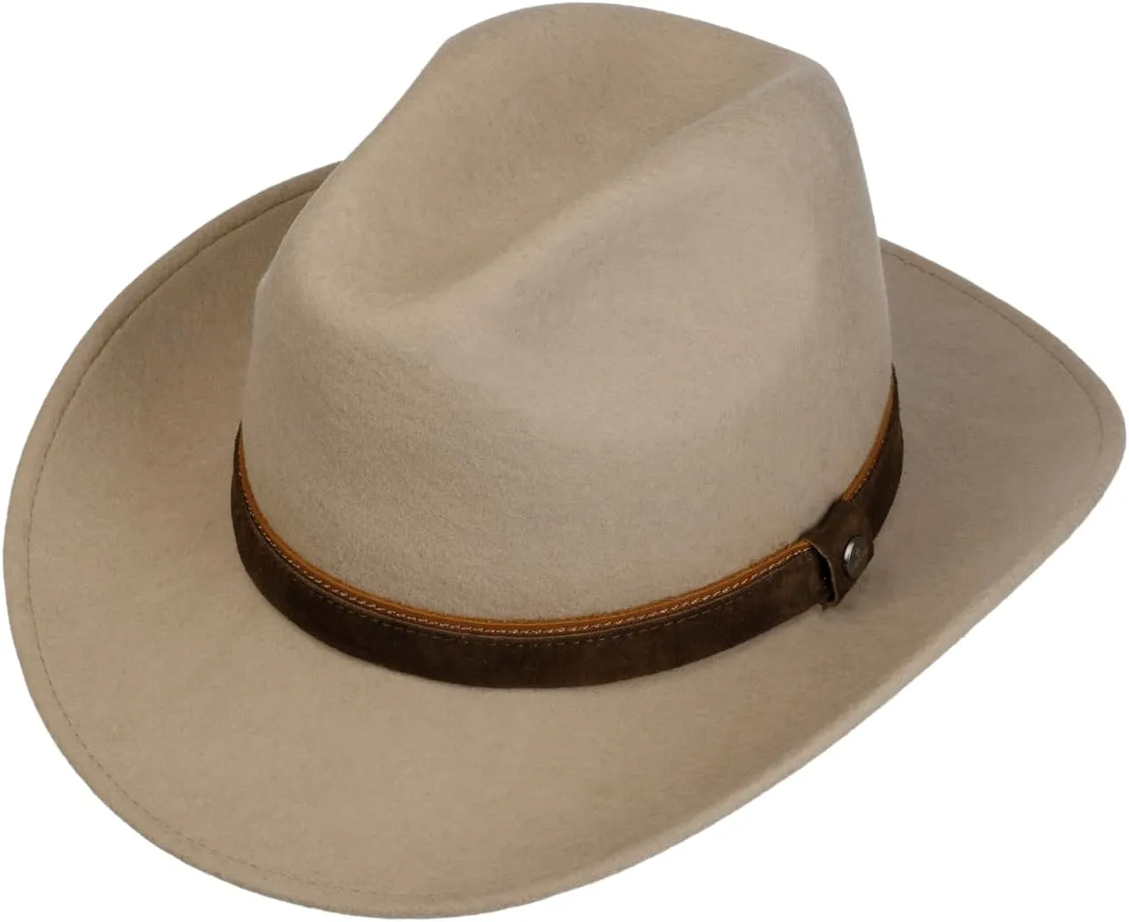 Lierys Monteley Wool Western Hat Women/Men - Made in Italy