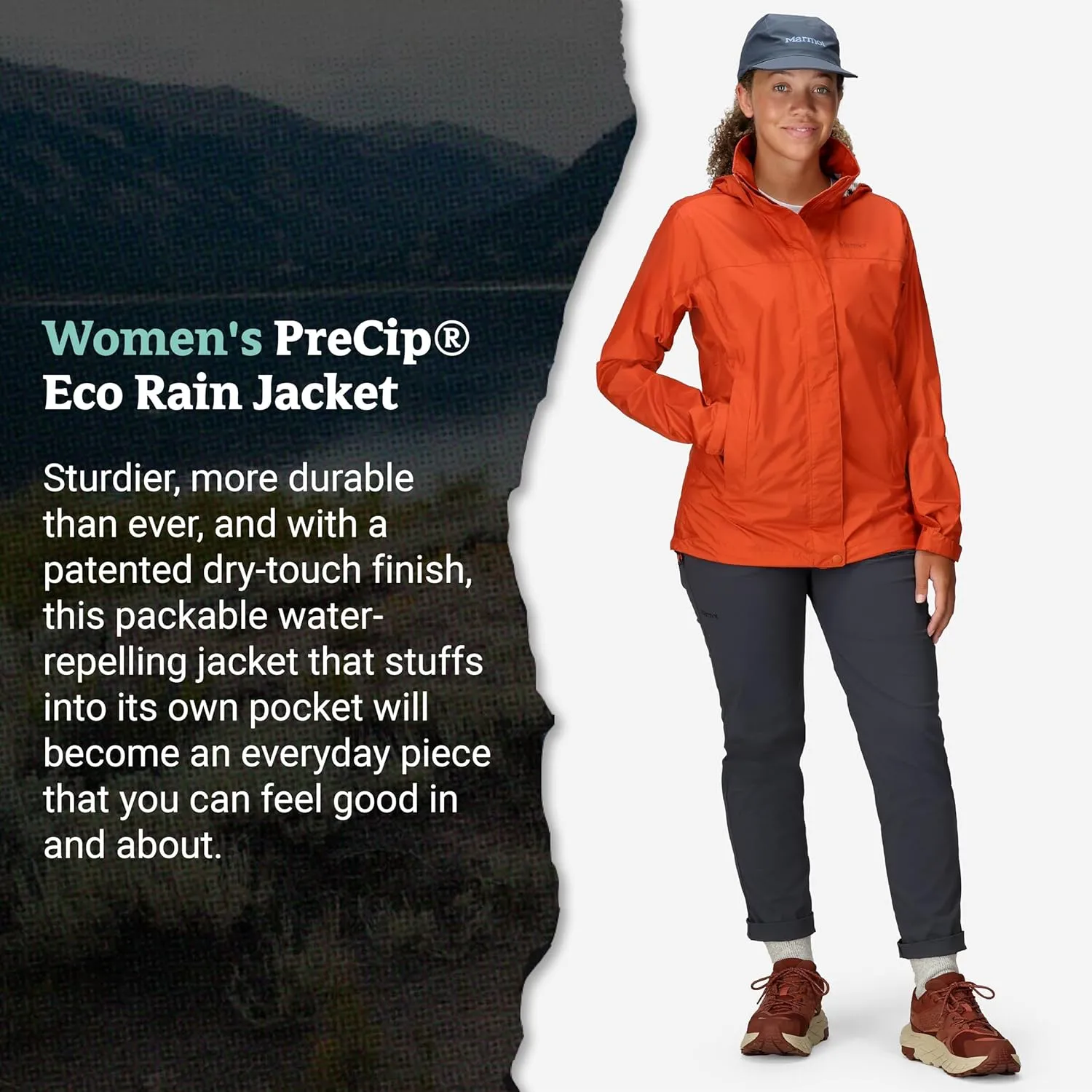 MARMOT Womens Precip Eco Lightweight & Waterproof Rain Jacket