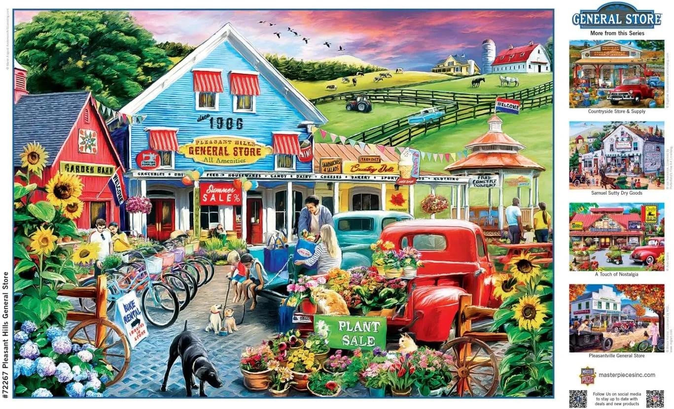 MasterPieces 1000 Piece Jigsaw Puzzle for Adults, Family, Or Youth - Pleasant Hills General Store - 19.25"x26.75"