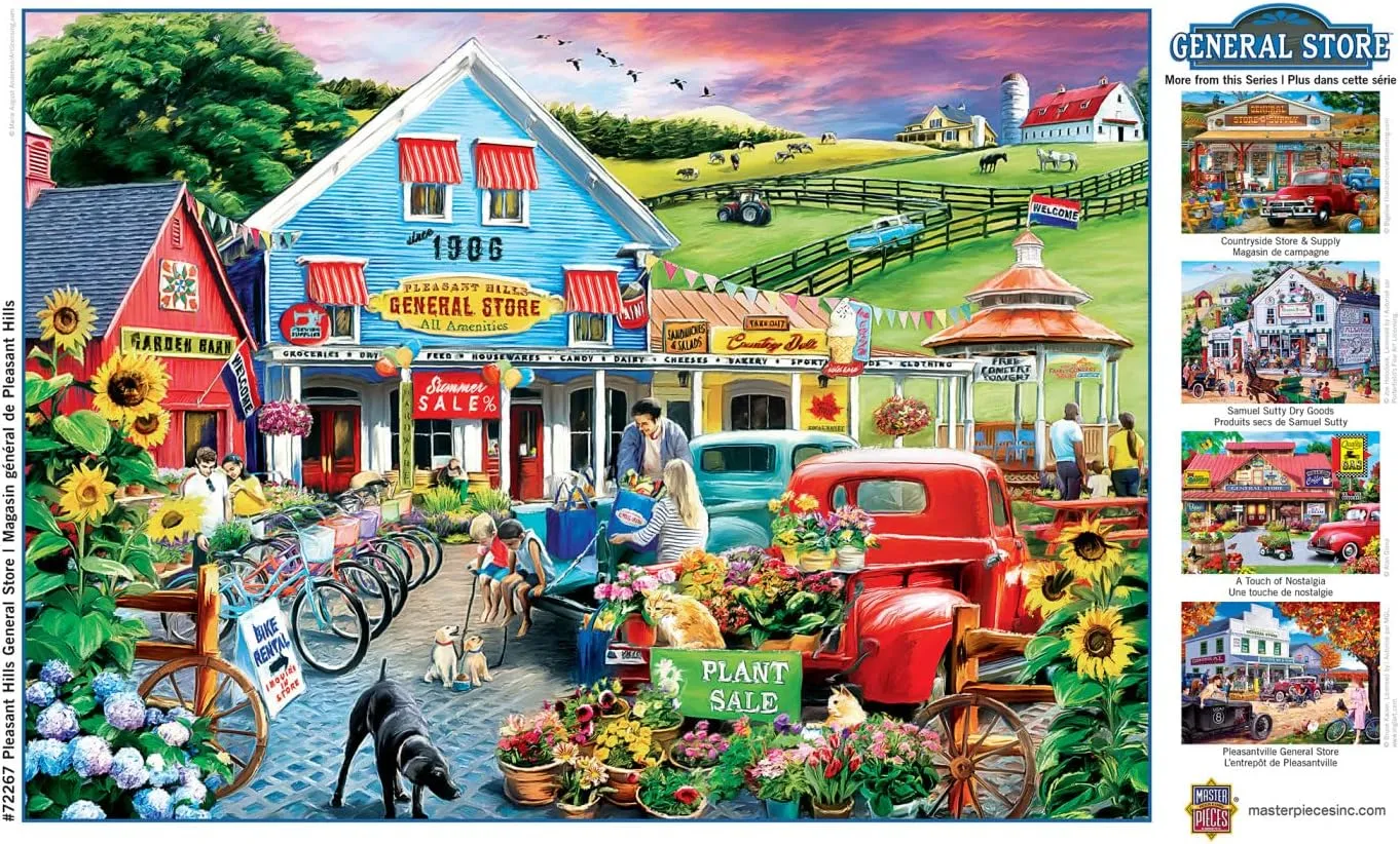 MasterPieces 1000 Piece Jigsaw Puzzle for Adults, Family, Or Youth - Pleasant Hills General Store - 19.25"x26.75"