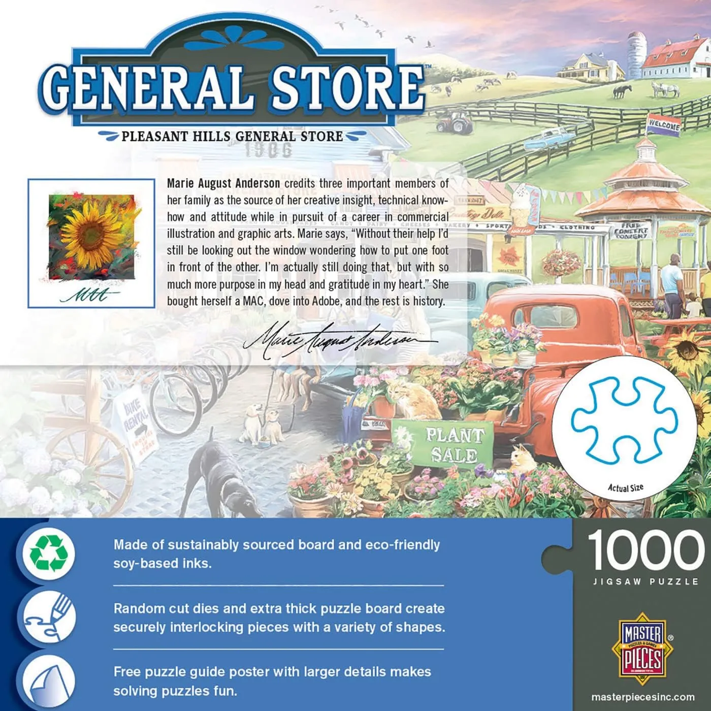 MasterPieces 1000 Piece Jigsaw Puzzle for Adults, Family, Or Youth - Pleasant Hills General Store - 19.25"x26.75"