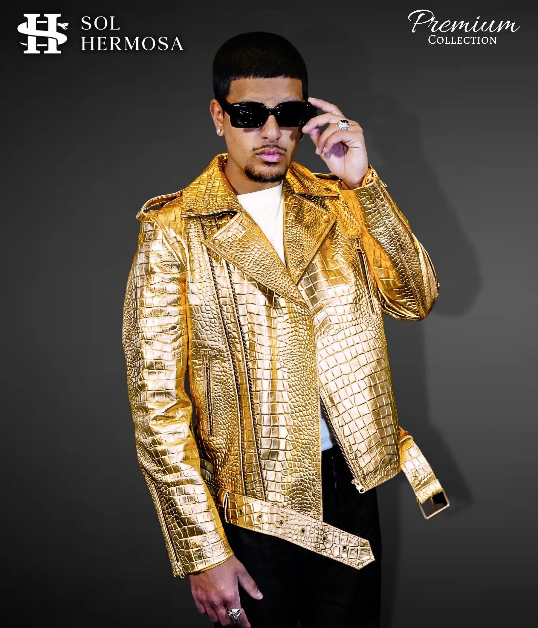 Men's Snake Leather Jacket - Hermes