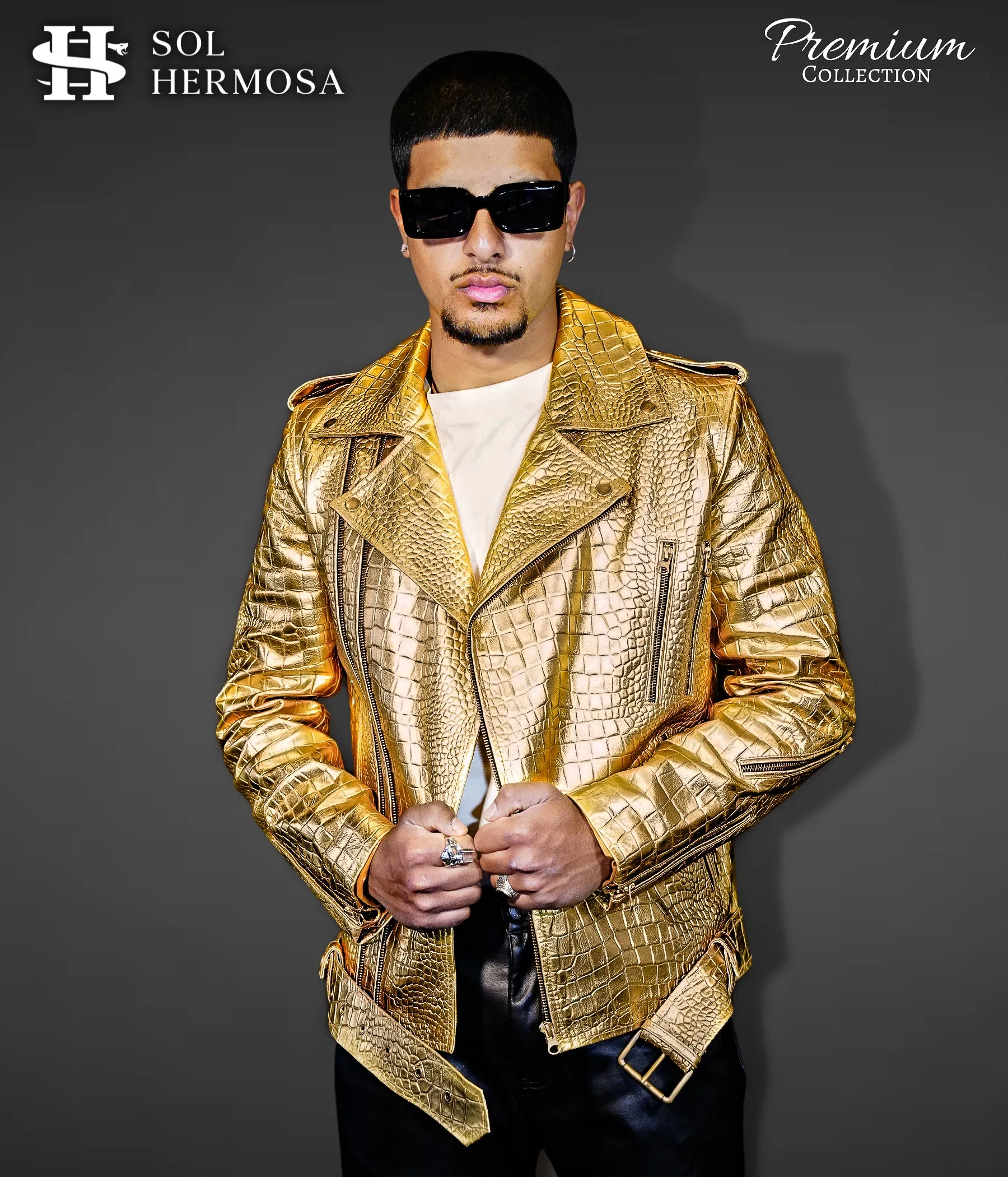 Men's Snake Leather Jacket - Hermes
