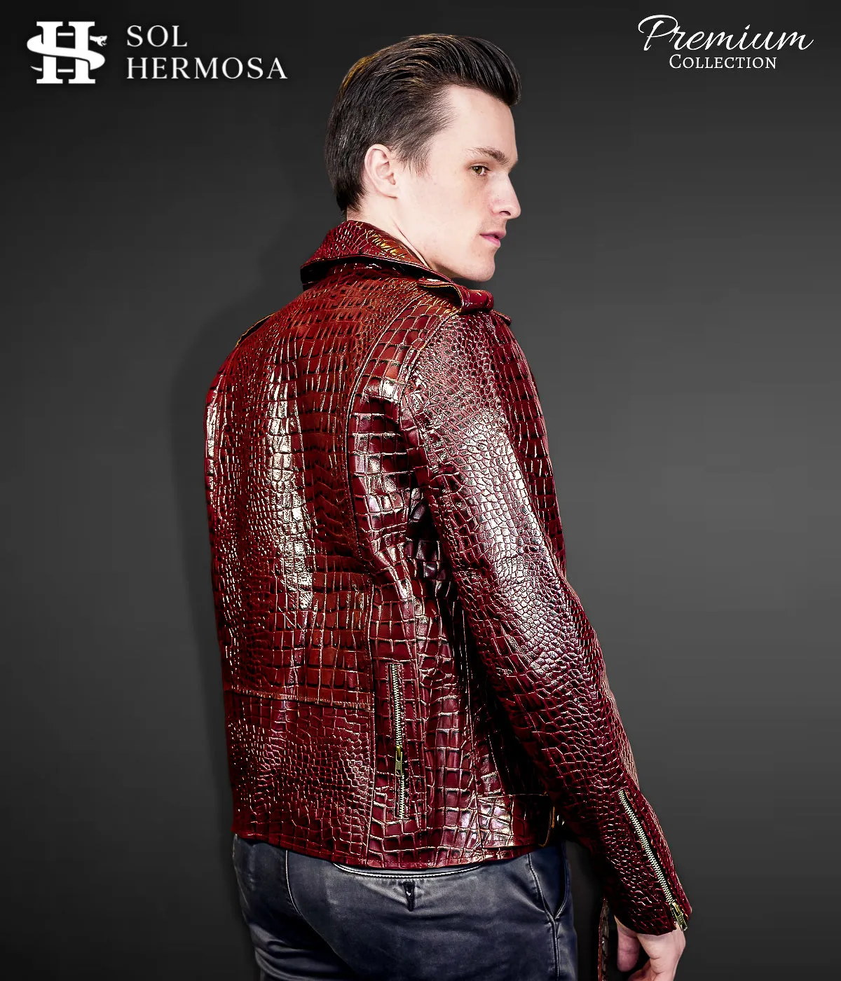 Men's Snake Leather Jacket - Hermes