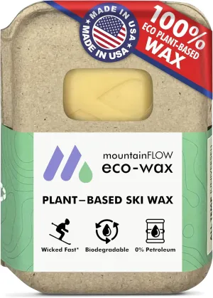 mountainFLOW Plant-Based, Biodegradable, Petroleum Free Ski/Snowboard Hot Wax