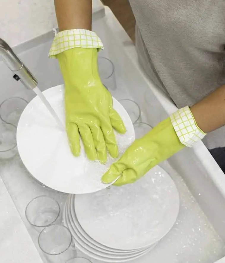 Natural Latex Cleaning Gloves Medium/Large