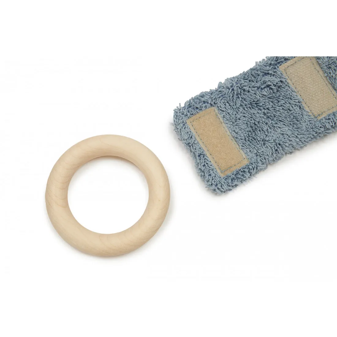 nobodinoz Bunny Teether Ring Blue