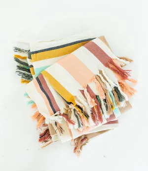 Rainbow Bath-to-Beach Bamboo   Organic Cotton Towel