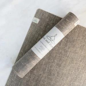 Rest and Digest Jute and Natural Rubber Yoga Mat and Carry Strap