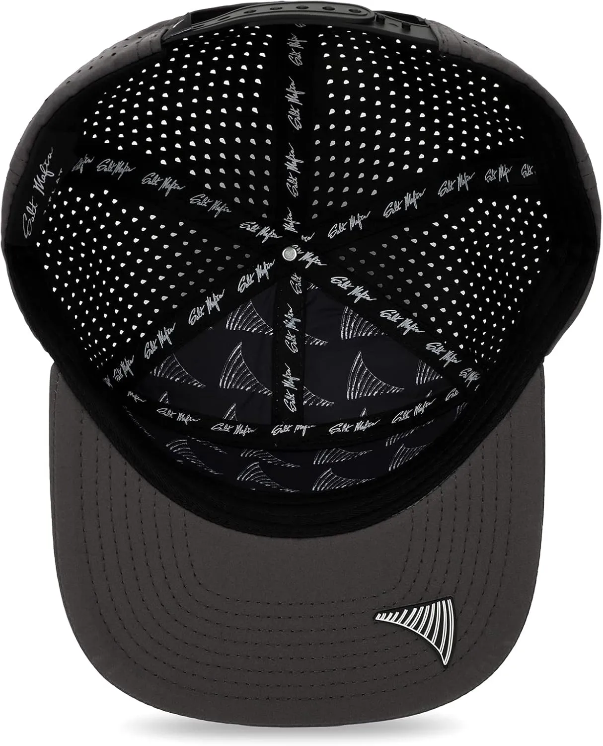Salt Mafia Hats for Men - Waterproof Hats for Men, 7 Panel Flat Brim Surfer Hat