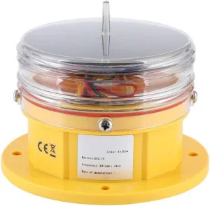 Sidelight Beacon Light,Solar Power Sidelight IP68 Waterproof LED Ship Marine Dock Barge Safety Beacon Flashing Light 360?? Lighting