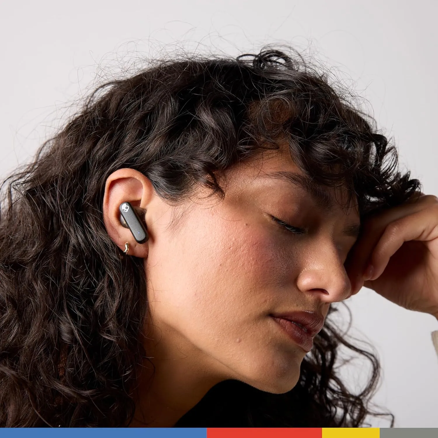Skullcandy Smokin Buds Wireless Earbuds, Bluetooth Headphones, Noise Isolating Fit, Up to 20 Hours Battery, IPX4 Sweat and Water Resistant, Microphone for iPhone Android - Midnight Smoke