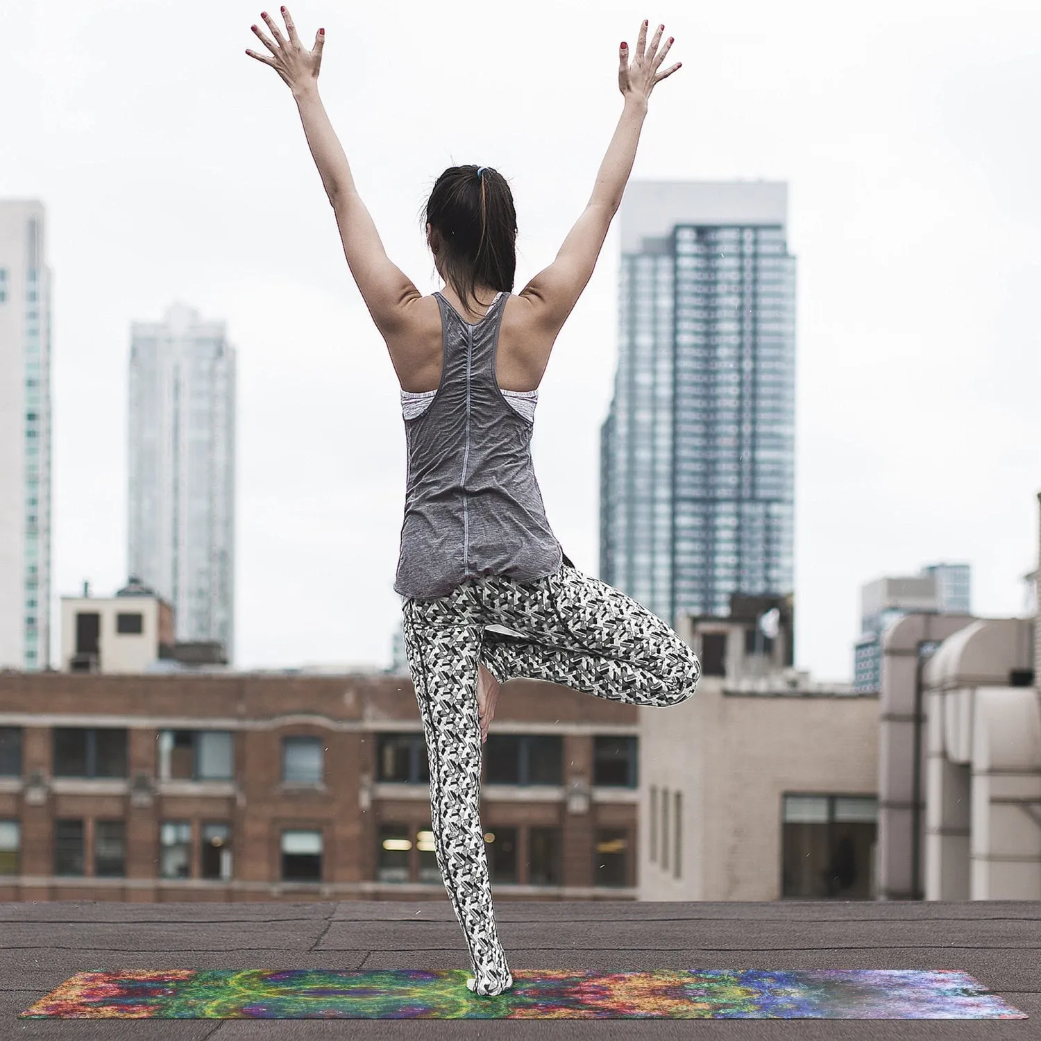 Starflow Psychedelic Suede Anti-Slip Yoga Mat