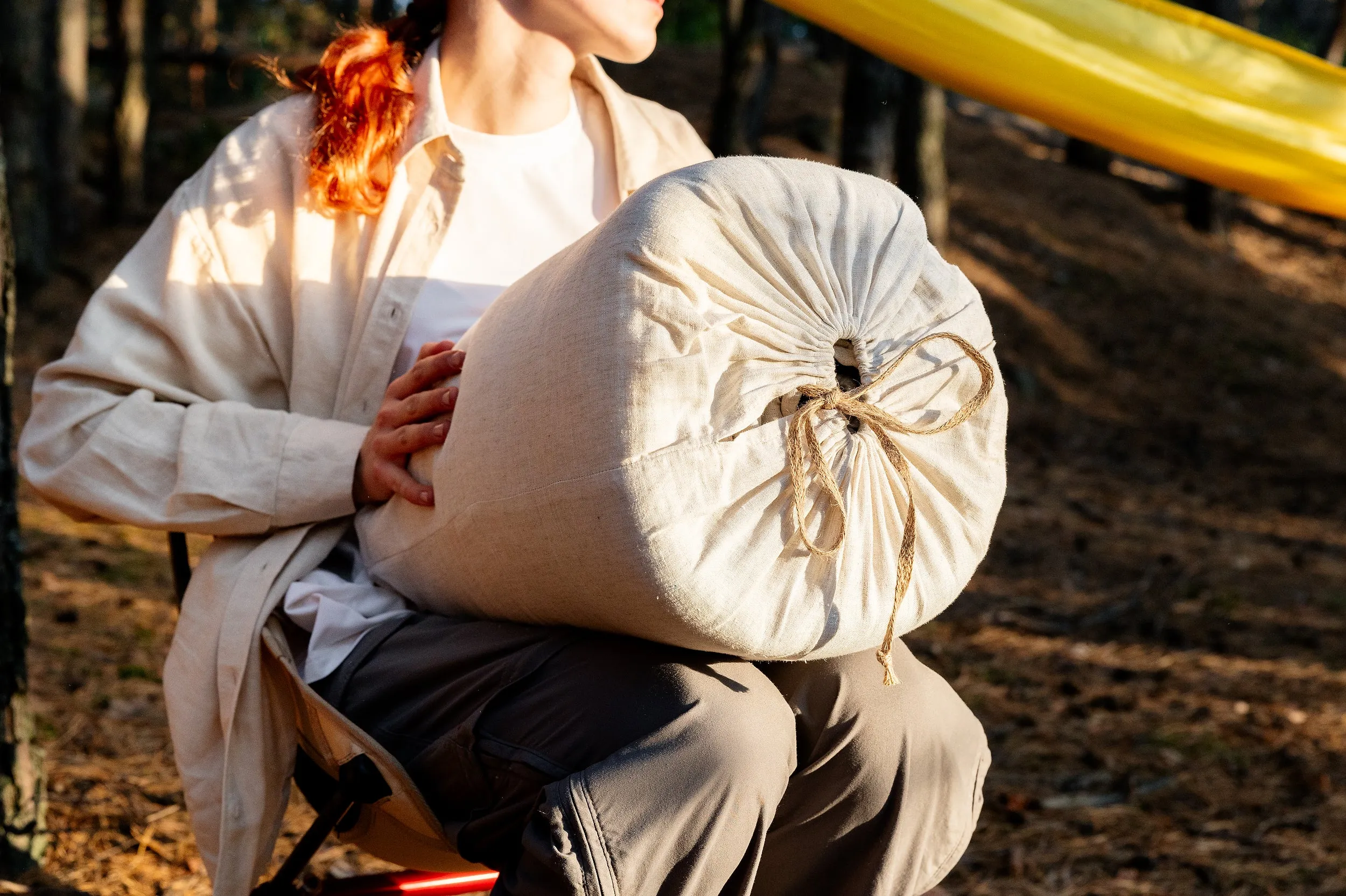 Thick HEMP Sleeping Bag Hemp Fabric filled Organic Hemp Fiber Filler Hand Made non-dyed, unbleached eco friendly sleep bag