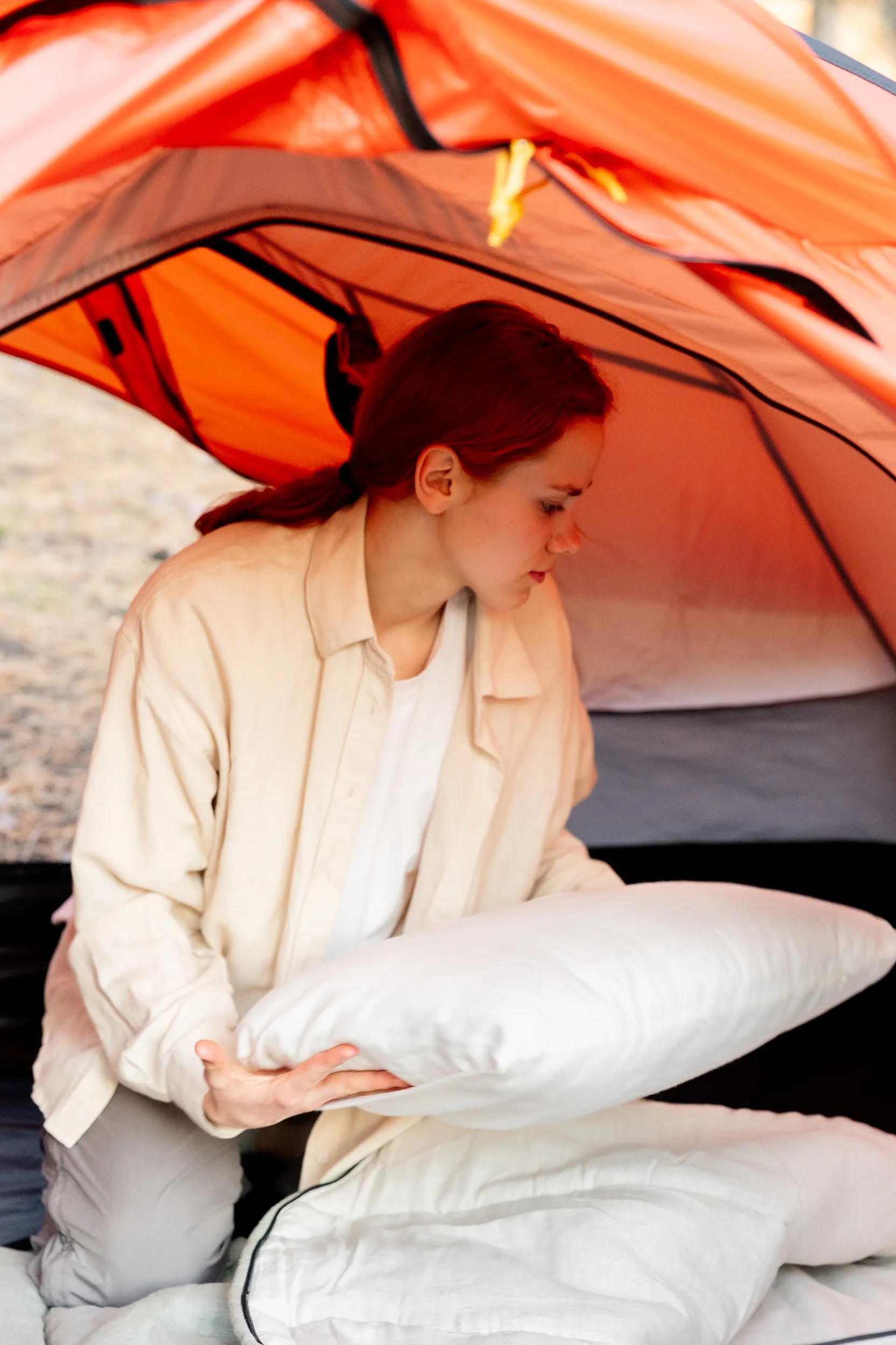 Thick HEMP Sleeping Bag Hemp Fabric filled Organic Hemp Fiber Filler Hand Made non-dyed, unbleached eco friendly sleep bag