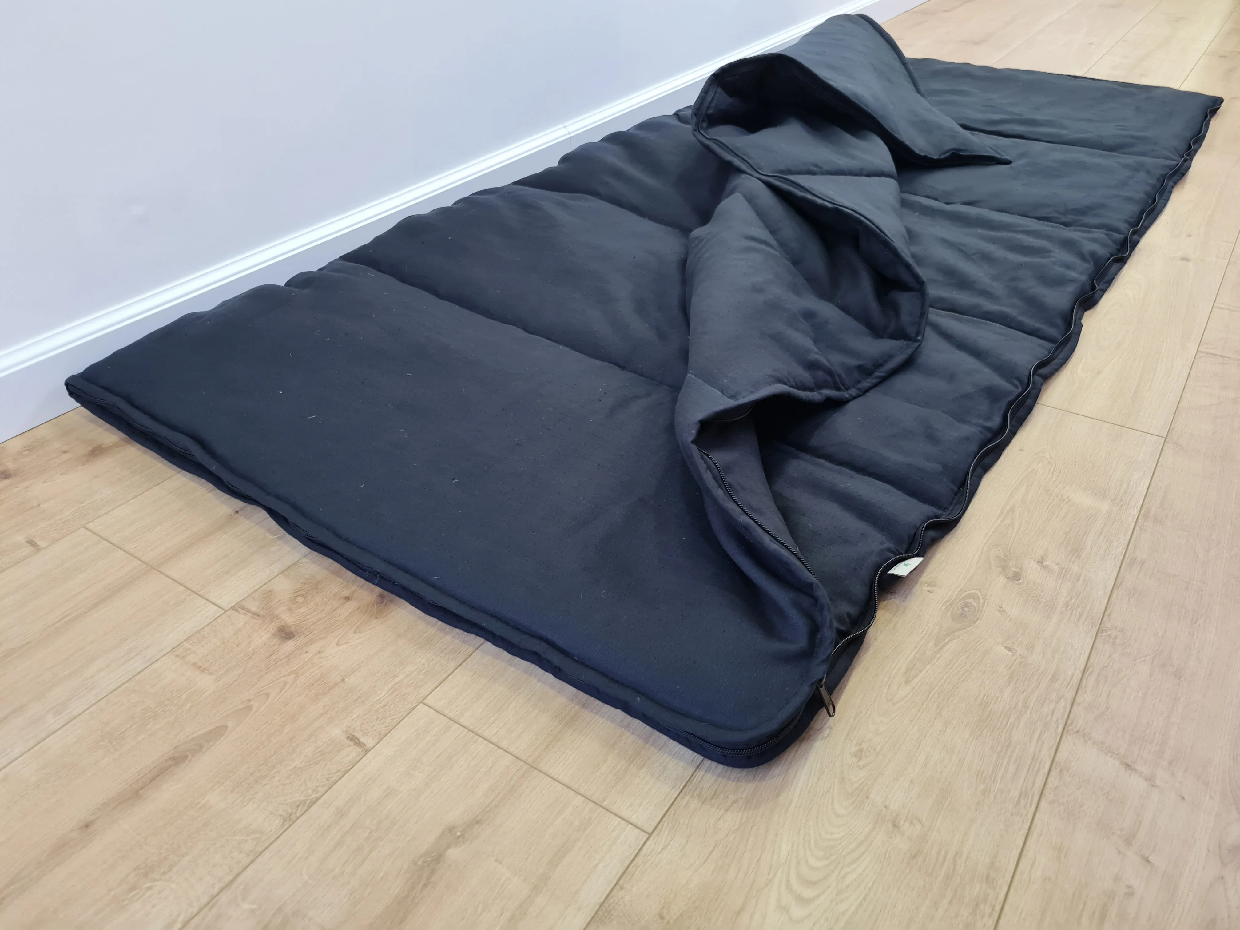 Thick HEMP Sleeping bag HEMP fabric filled organic Hemp fiber filling - Hemp sleep bag / blanket quilt, hand made