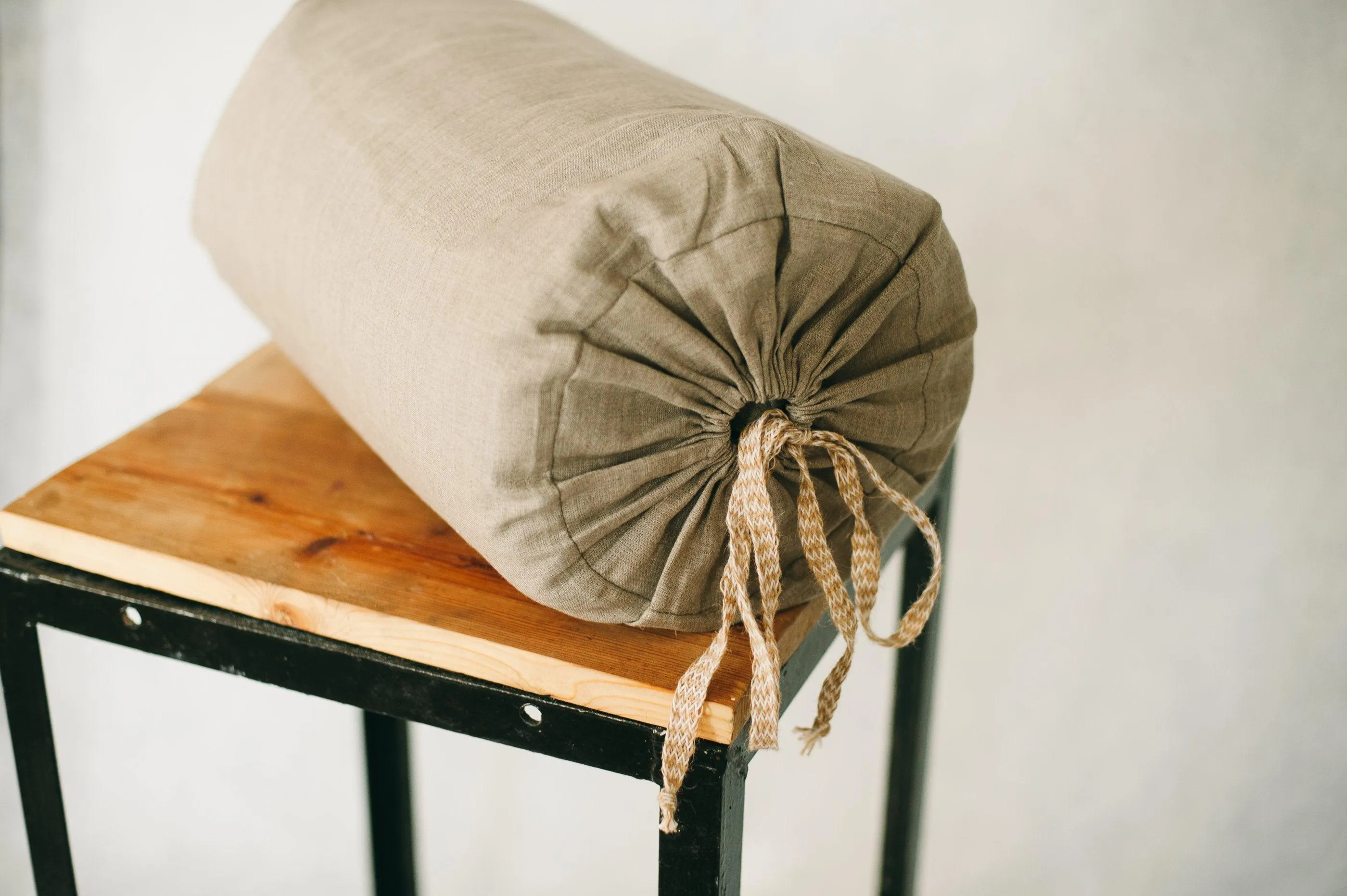 Thick HEMP Sleeping bag in washed linen fabric- organic hemp fiber filling   linen non-dyed fabric - blanket quilt, hand made