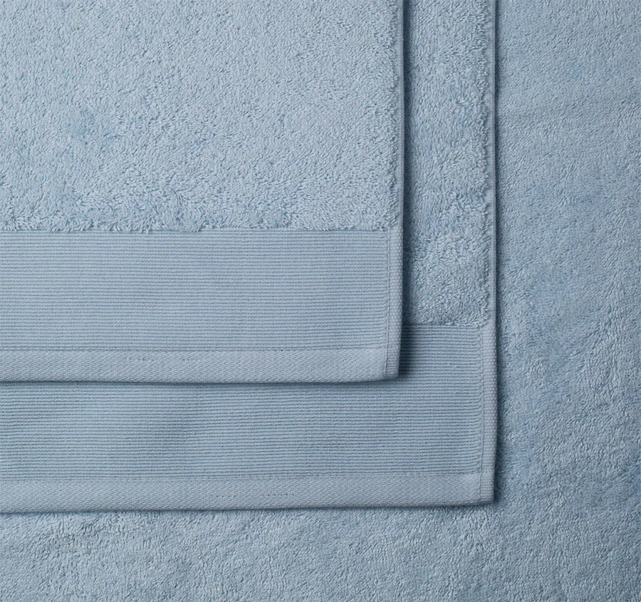 Vida Organic 800GSM Cotton Bath Mat Powder Blue