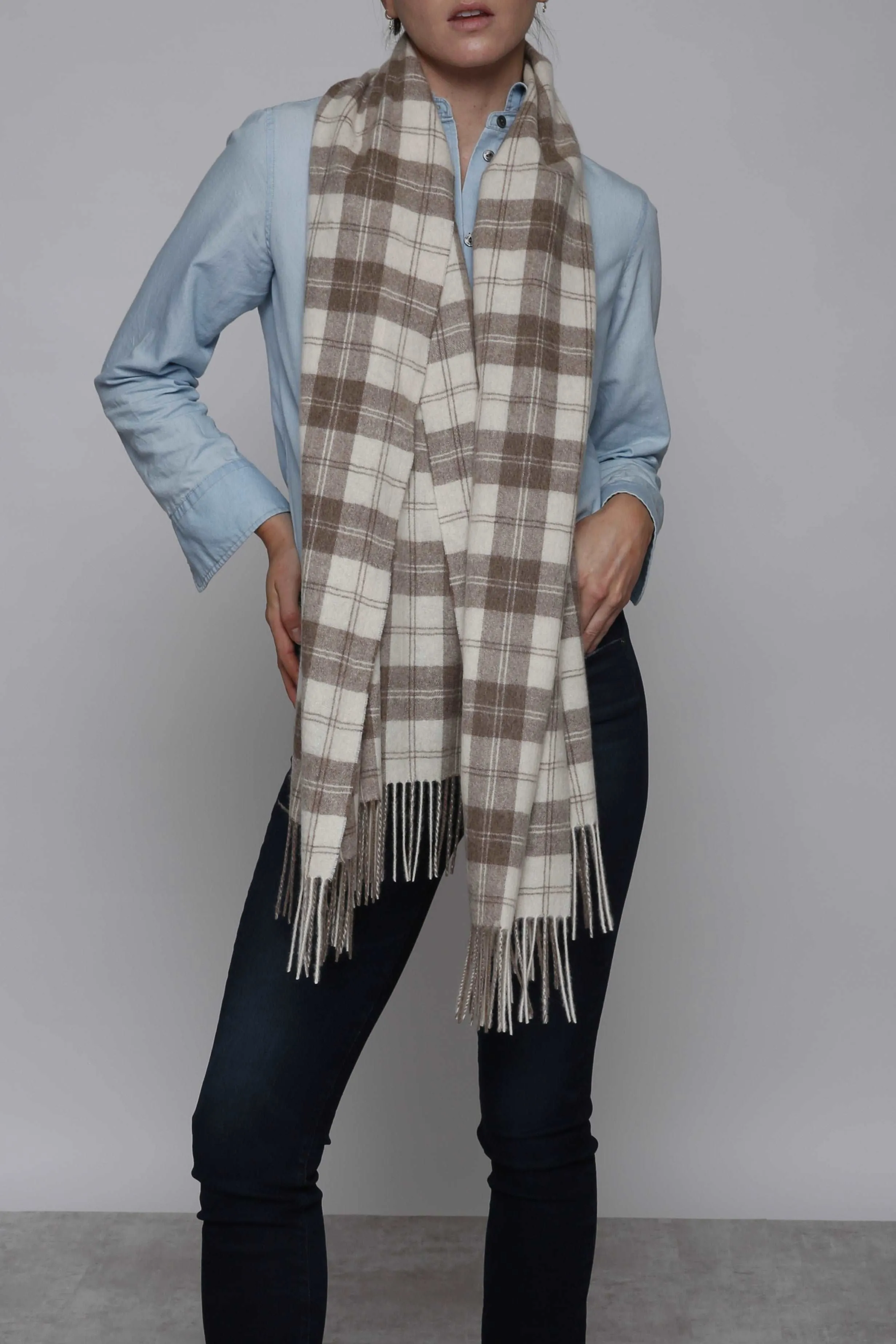 Woven Poncho Caplet Eco-Friendly Mongolian Cashmere
